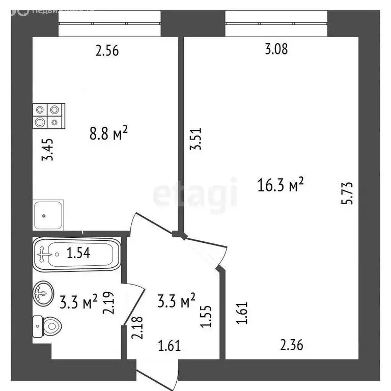 1-комнатная квартира: Петрозаводск, Сегежская улица, 6 (31.7 м) - Фото 1
