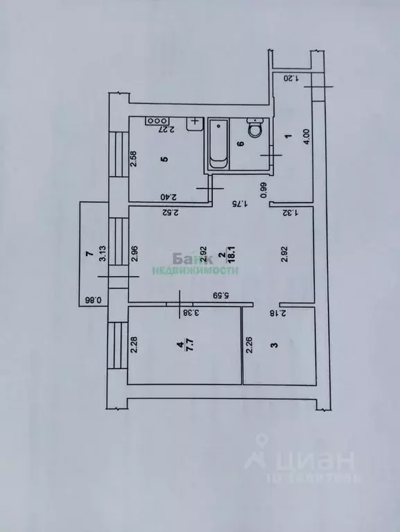 2-к кв. Саратовская область, Балаково Минская ул., 13 (44.5 м) - Фото 2