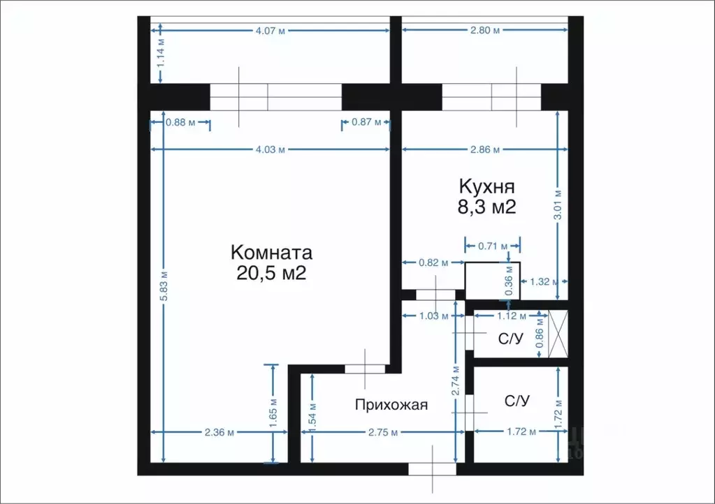1-к кв. Москва Таллинская ул., 6 (38.7 м) - Фото 2