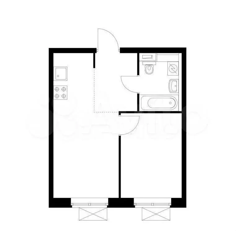 2-к. квартира, 35 м, 14/17 эт. - Фото 0