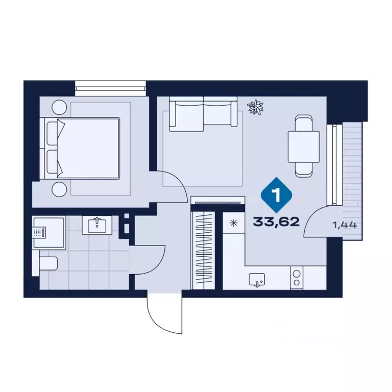 2-к кв. Свердловская область, Сысерть апарт-отель Панорама тер.,  ... - Фото 1