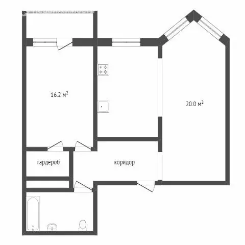 2-комнатная квартира: Норильск, улица Лауреатов, 41 (59.2 м) - Фото 0