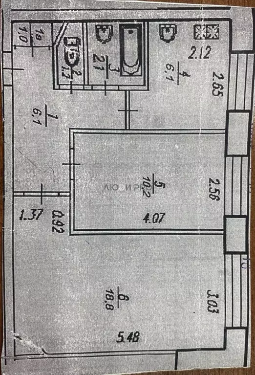 2-к кв. Башкортостан, Уфа Российская ул., 13 (45.0 м) - Фото 2