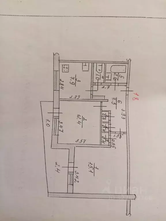 2-к кв. Новгородская область, Старая Русса ул. Строителей, 7 (52.0 м) - Фото 2