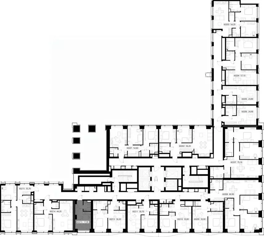 Студия Москва Вишневая ул., 7С128 (17.9 м) - Фото 1