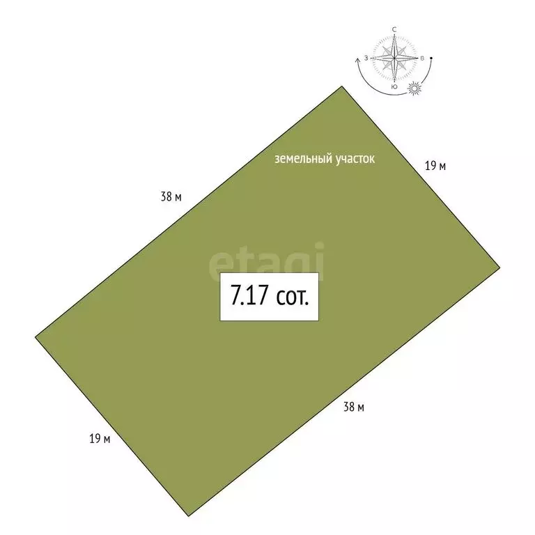 Участок в Бердск, микрорайон Раздольный (7.17 м) - Фото 1