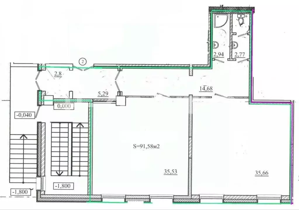 Офис в Новосибирская область, Новосибирск ул. Галущака, 15 (97 м) - Фото 2