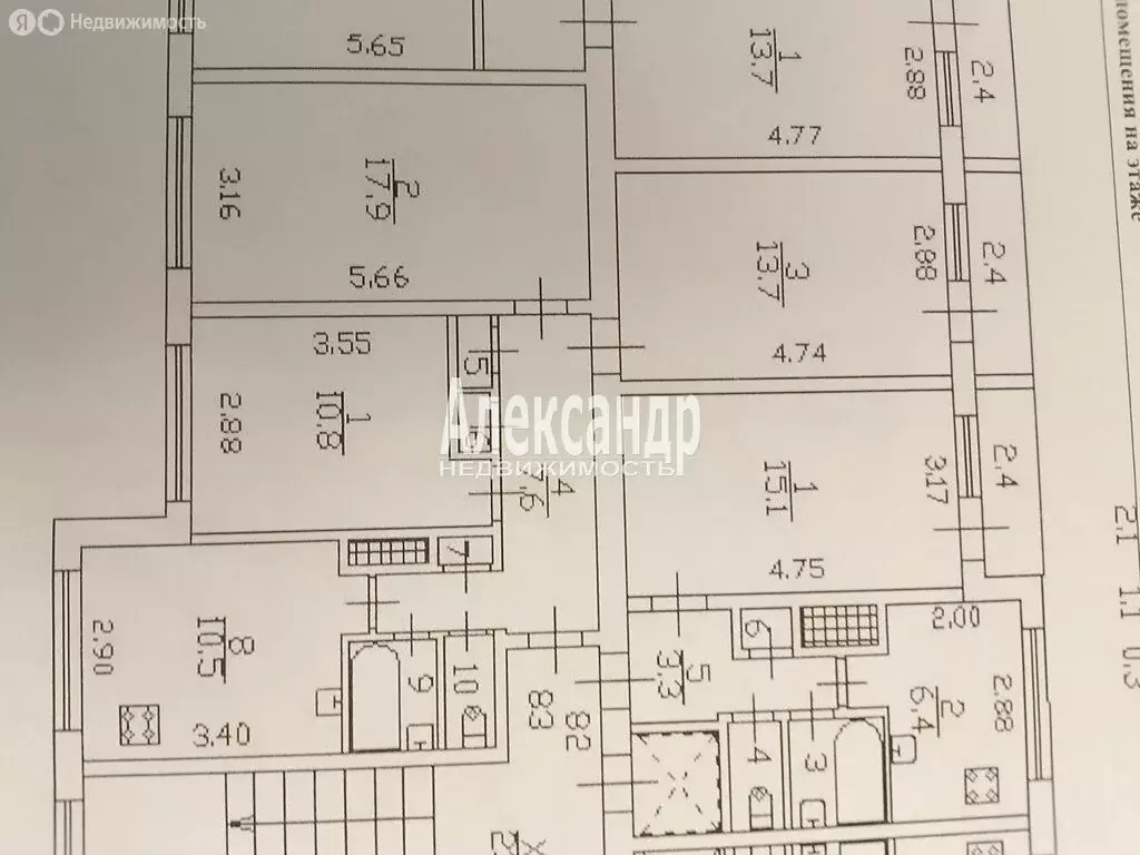 3-комнатная квартира: Санкт-Петербург, улица Добровольцев, 58 (65 м) - Фото 2