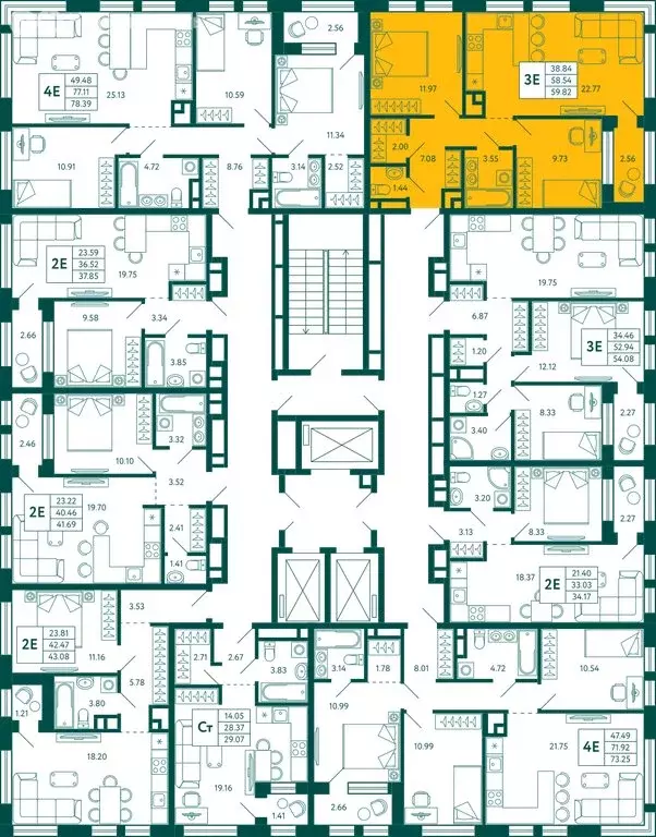 2-комнатная квартира: Уфа, улица Расула Гамзатова (59.82 м) - Фото 1