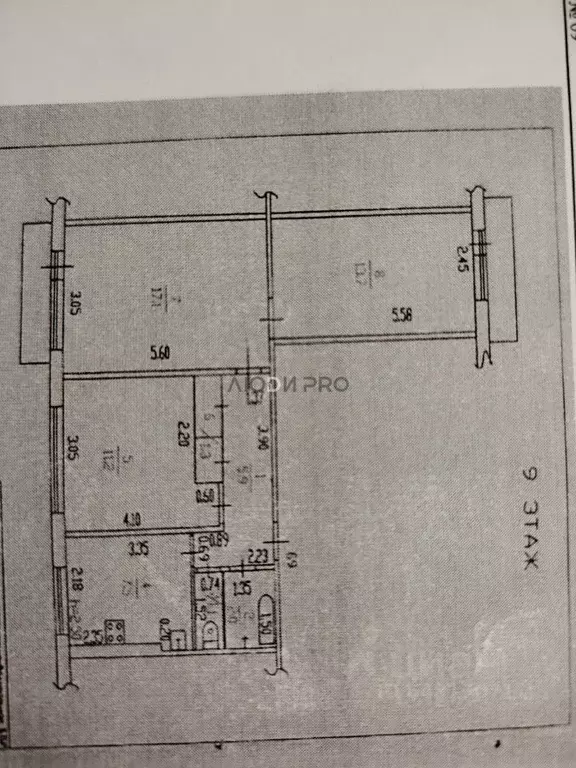 3-к кв. Алтайский край, Барнаул ул. Панфиловцев, 16 (60.0 м) - Фото 2