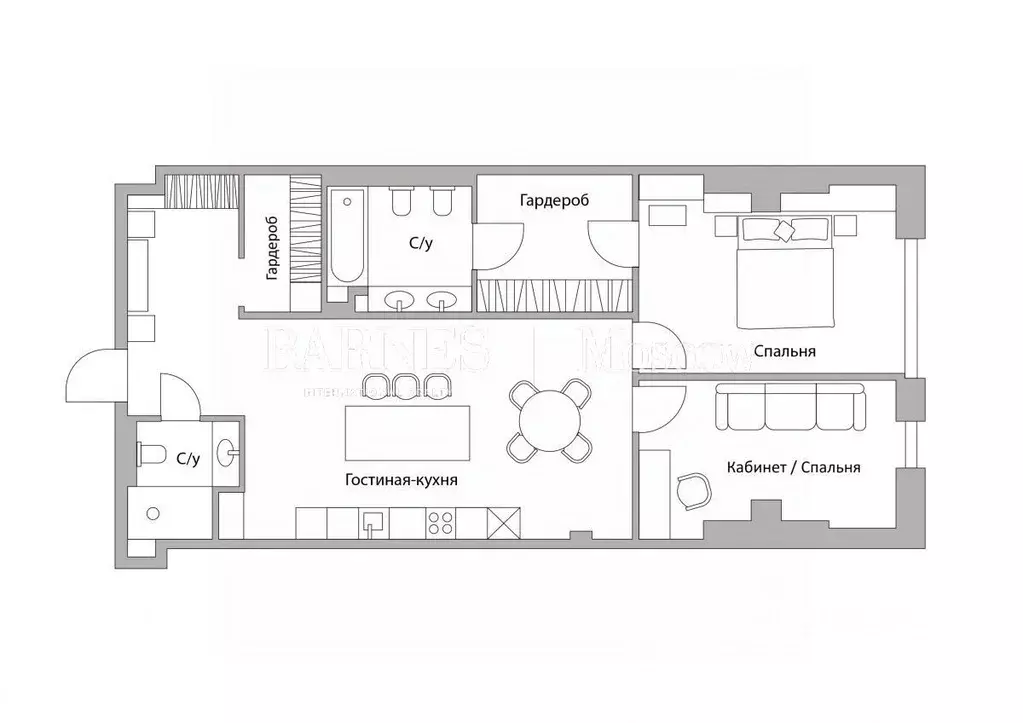 3-к кв. Москва 2-я Брестская ул., 6 (100.6 м) - Фото 2