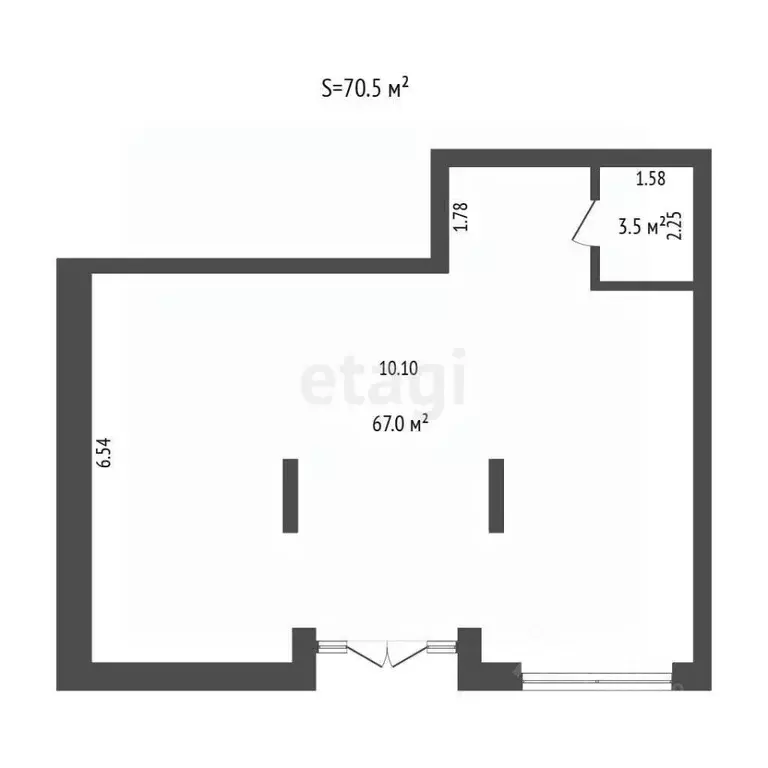 Торговая площадь в Тюменская область, Тюмень ДОК мкр, ул. Воронинская, ... - Фото 2