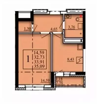 1-к кв. Башкортостан, Уфа Затон-Восточный жилрайон, Паруса жилой ... - Фото 1