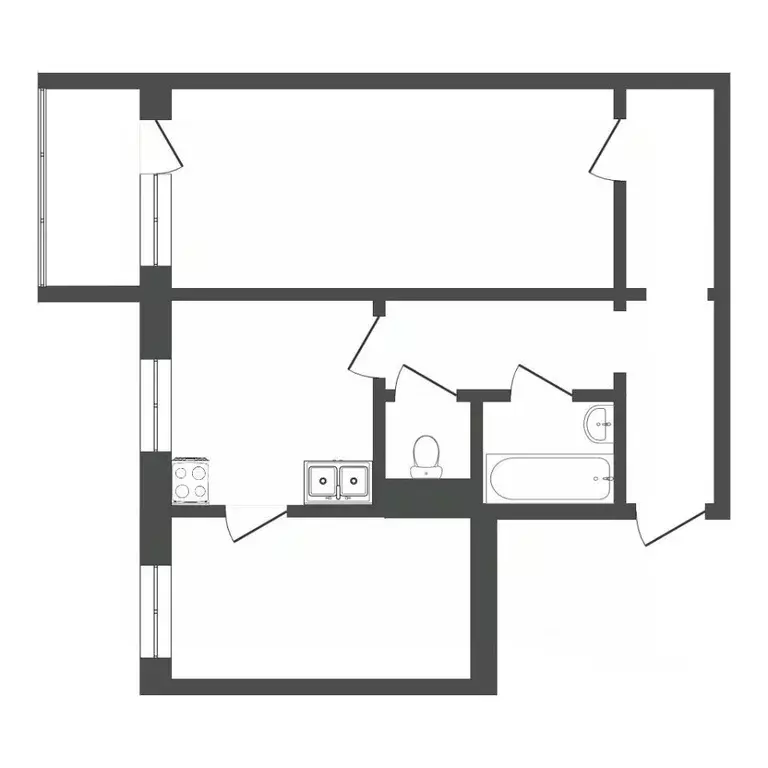 2-к кв. Тюменская область, Тюмень Антипино мкр, ул. Каспийская, 3к1 ... - Фото 1