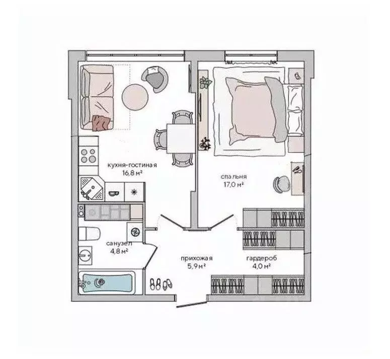 1-к кв. Крым, Судак ул. Инициативных, 80 (48.5 м) - Фото 1