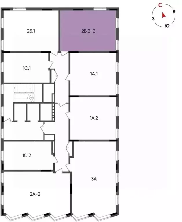 2-к кв. Татарстан, Казань Вознесенский Квартал жилой комплекс (48.64 ... - Фото 2