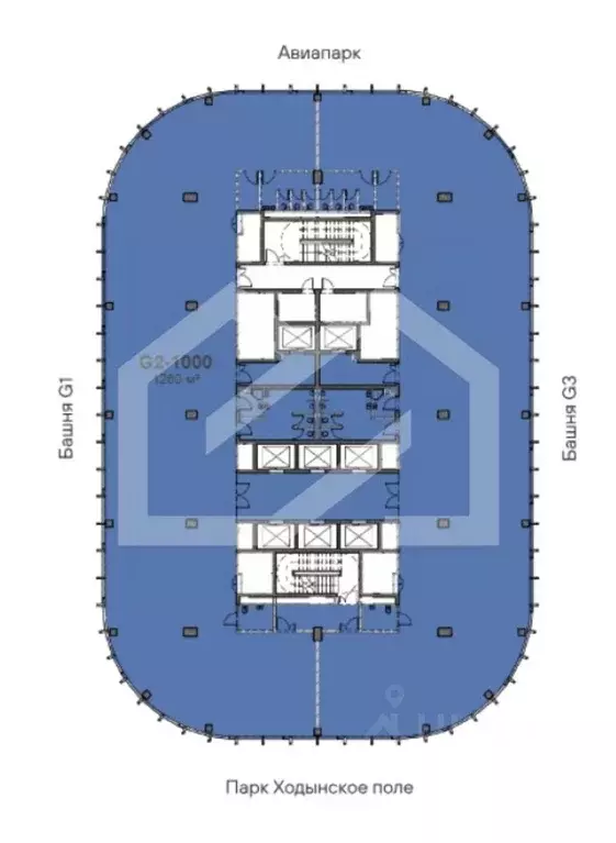 Помещение свободного назначения в Москва Ходынский бул., 20А/2 (1252 ... - Фото 2