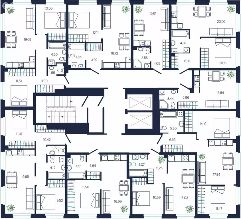 Квартира-студия: микрорайон Мелиораторов (28.14 м) - Фото 1