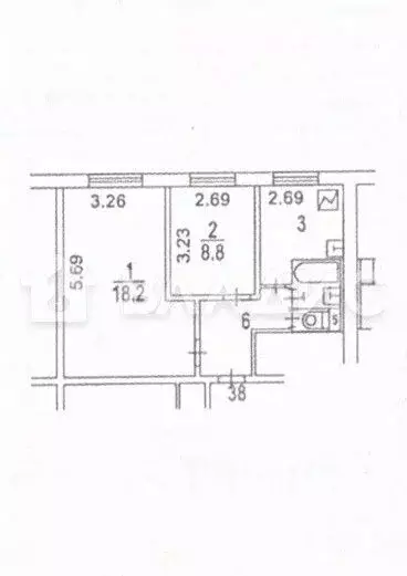2-к кв. Москва Ставропольская ул., 54К2 (44.1 м) - Фото 2