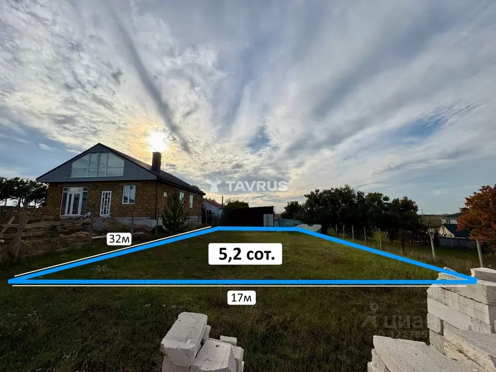 Участок в Крым, Симферопольский район, Перовское с/пос, Новозбурьевка ... - Фото 1