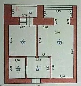 1-к кв. Оренбургская область, Оренбург Северный проезд, 10 (42.7 м) - Фото 2