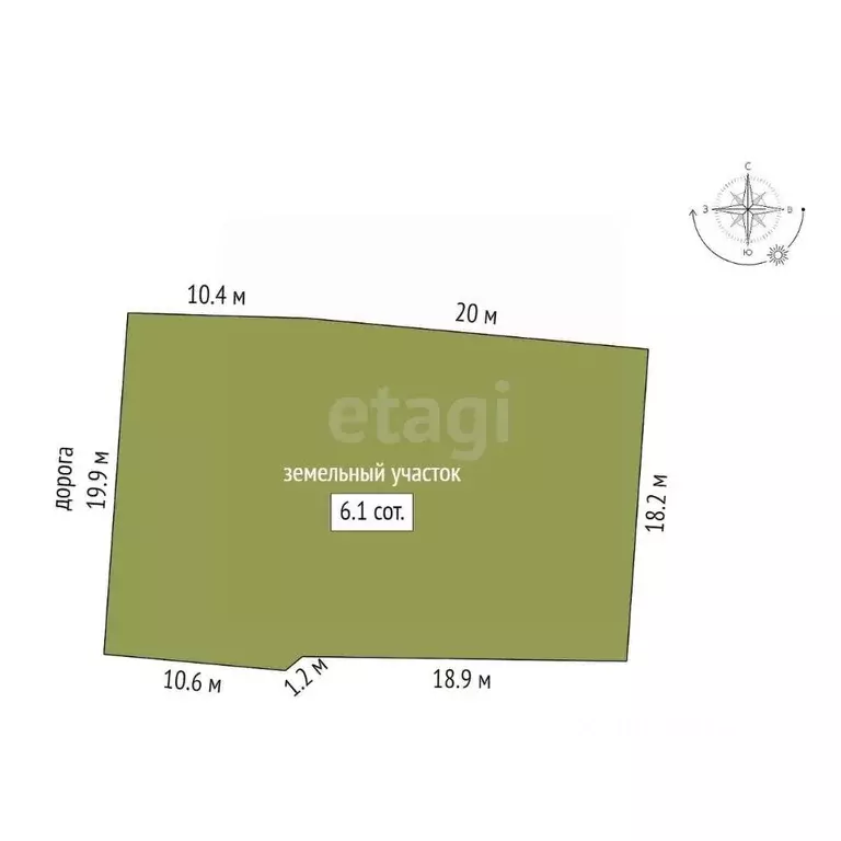 Участок в Саха (Якутия), Якутск ул. Пекарского, 84 (6.1 сот.) - Фото 1