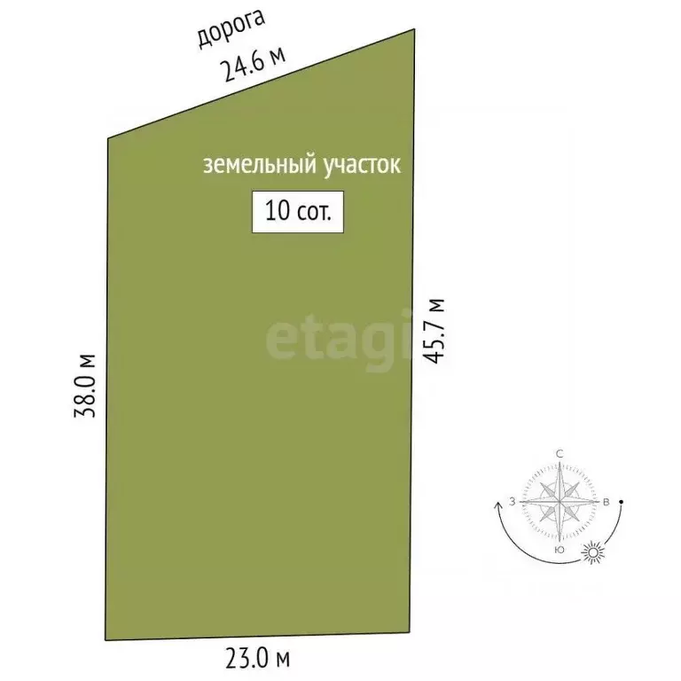 Участок в Ростовская область, Азовский район, Елизаветинское с/пос, ... - Фото 2