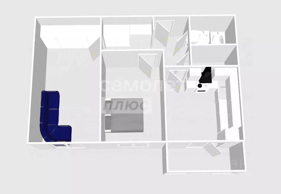 2-к кв. Пензенская область, Пенза ул. Измайлова, 41Б (54.3 м) - Фото 2