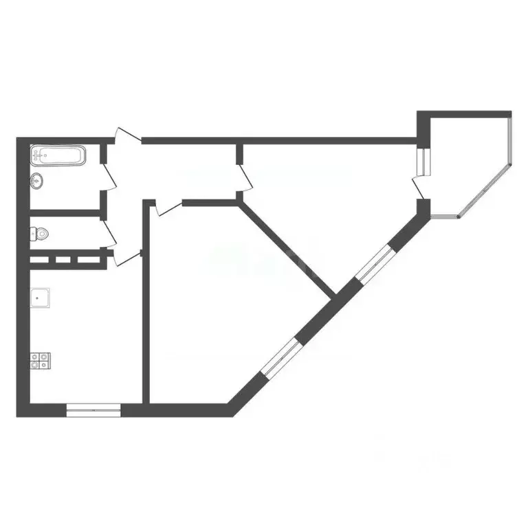 2-к кв. Тульская область, Тула городской округ, д. Харино ул. ... - Фото 2