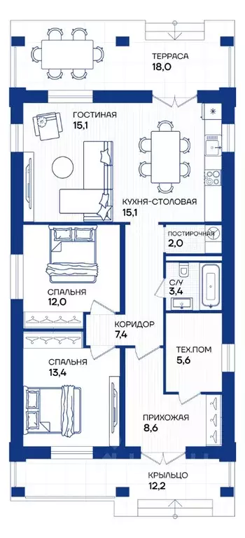 Дом в Московская область, Одинцовский городской округ, д. Волково 52 ... - Фото 0