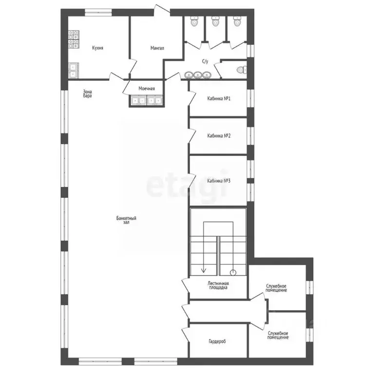 Торговая площадь в Тюменская область, Тобольск 10-й мкр, 75 (327 м) - Фото 2