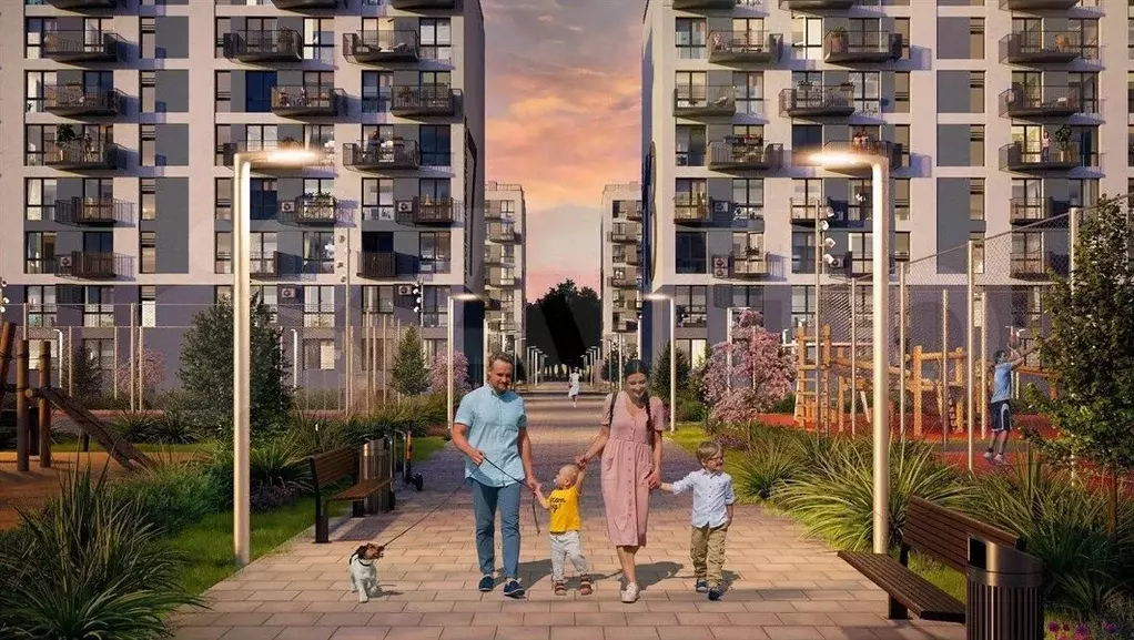 1-к. квартира, 42,6 м, 8/9 эт. - Фото 1