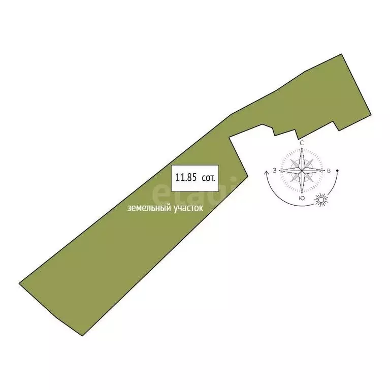 Участок в Нижний Тагил, Ленинский район, микрорайон Выя (11.85 м) - Фото 1