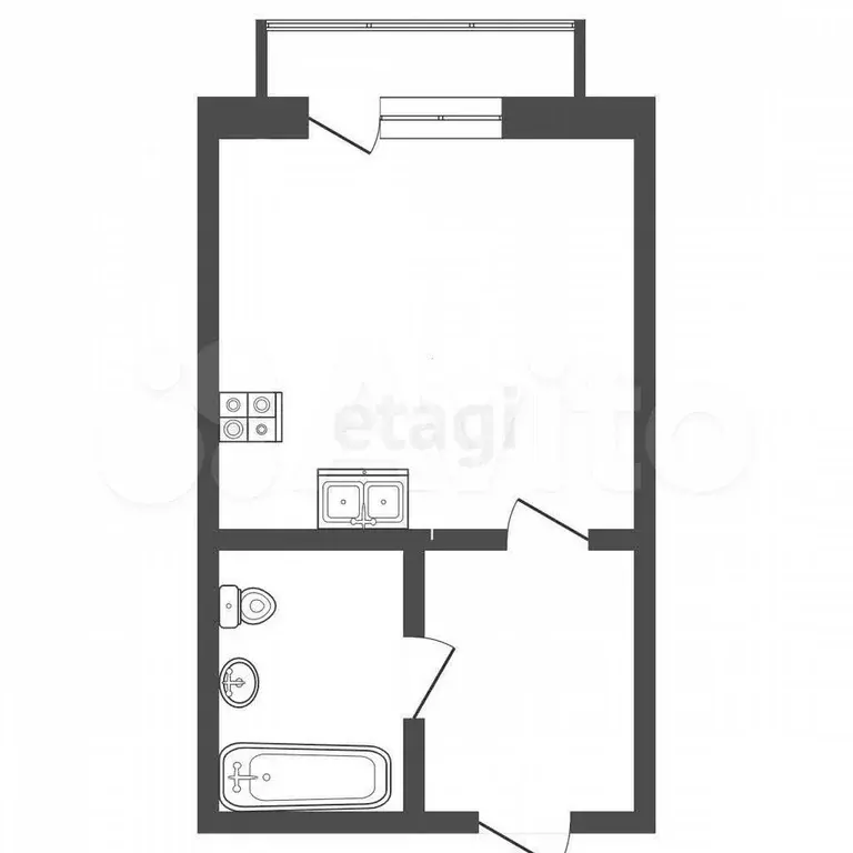 Квартира-студия, 31 м, 15/17 эт. - Фото 0