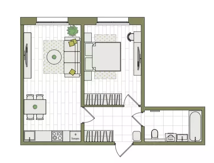 2-к кв. Кировская область, Киров ул. Чистопрудненская, 13А (45.6 м) - Фото 1