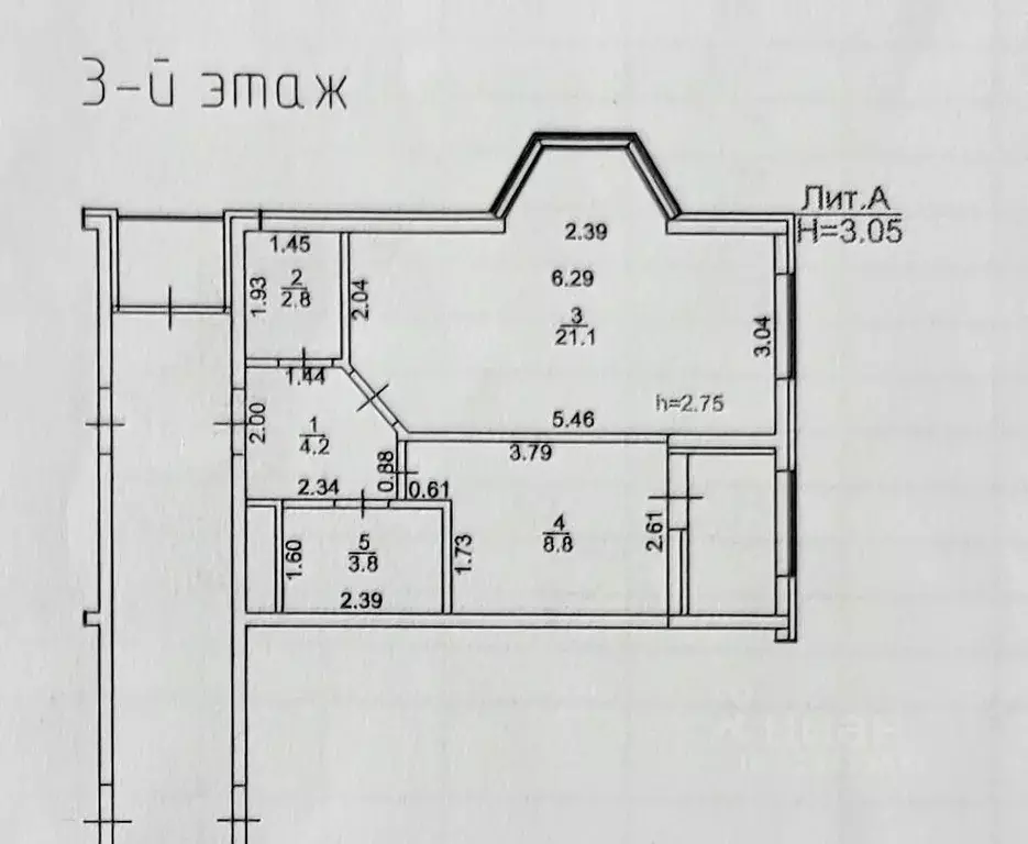 1-к кв. Краснодарский край, Краснодар ул. Имени Симиренко, 43 (40.7 м) - Фото 1