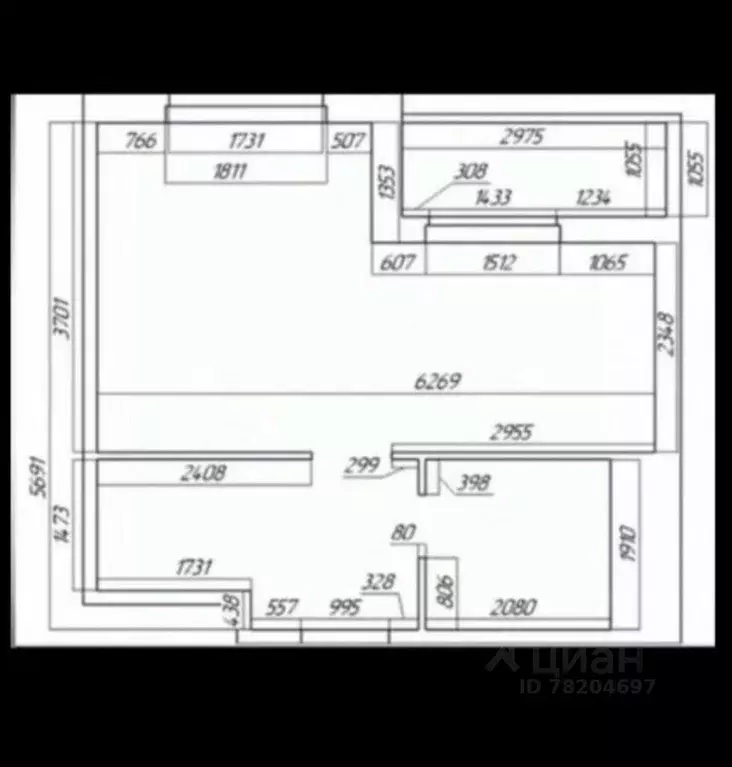 Студия Ленинградская область, Мурино Всеволожский район, ул. Шувалова, ... - Фото 2