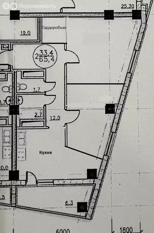 2-комнатная квартира: Самара, Аэродромная улица, 98Б (65 м) - Фото 1