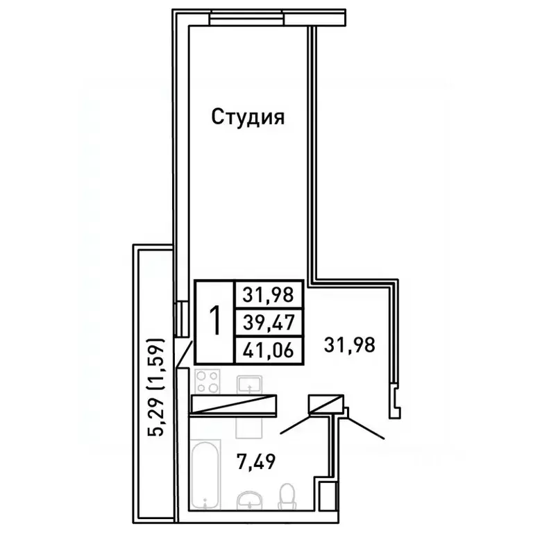 Студия Самарская область, Самара Королев Звездный жилой комплекс ... - Фото 0