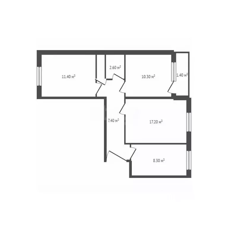 3-к кв. Брянская область, Брянск ул. Брянского Фронта, 20 (61.7 м) - Фото 2