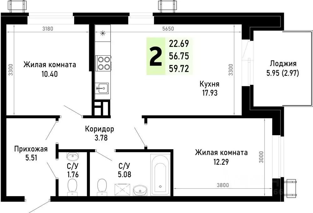 2-к кв. Краснодарский край, Анапа муниципальный округ, Нижняя ... - Фото 0