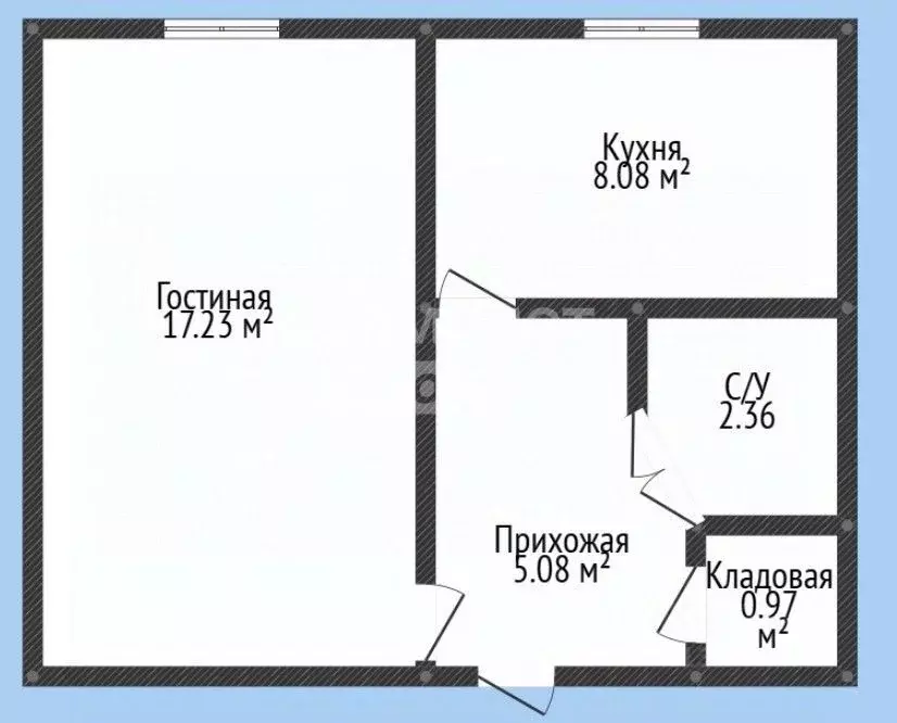 1-к кв. Дагестан, Махачкала просп. Гамидова, 81 (35.0 м) - Фото 1