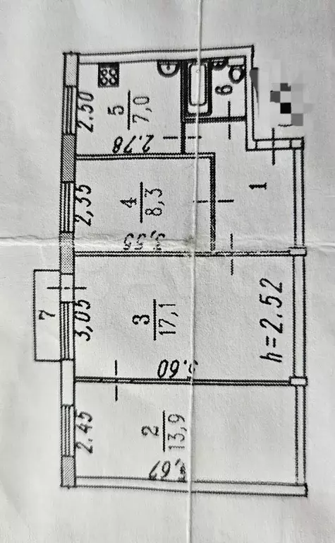 3-к. квартира, 55 м, 2/5 эт. - Фото 0