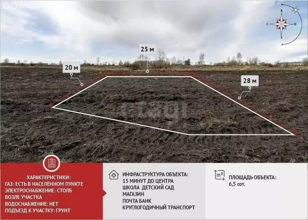 Участок в Тюменский муниципальный округ, деревня Субботина (10 м) - Фото 1
