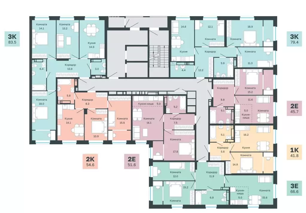 1-к кв. Пермский край, Пермь Парковый просп., 24 (41.8 м) - Фото 2