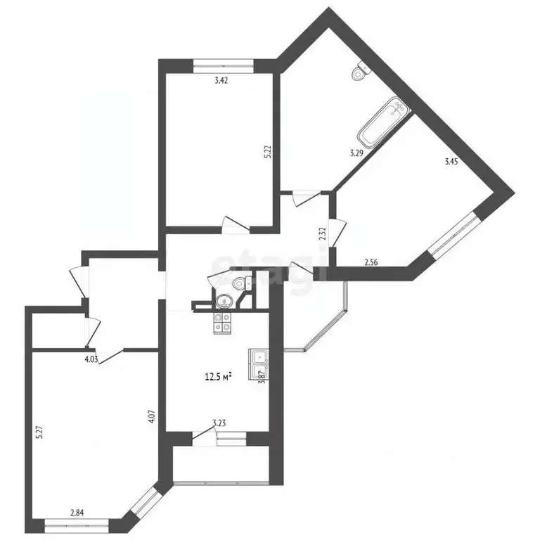 3-к кв. Московская область, Красногорск бул. Ильинский, 4 (99.8 м) - Фото 2