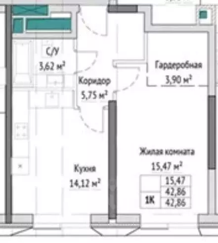 1-к кв. Москва Ботаническая ул., 29Ак3 (42.86 м) - Фото 2