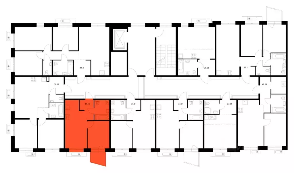 1-к кв. Бурятия, Улан-Удэ ул. Шмидта (32.16 м) - Фото 2