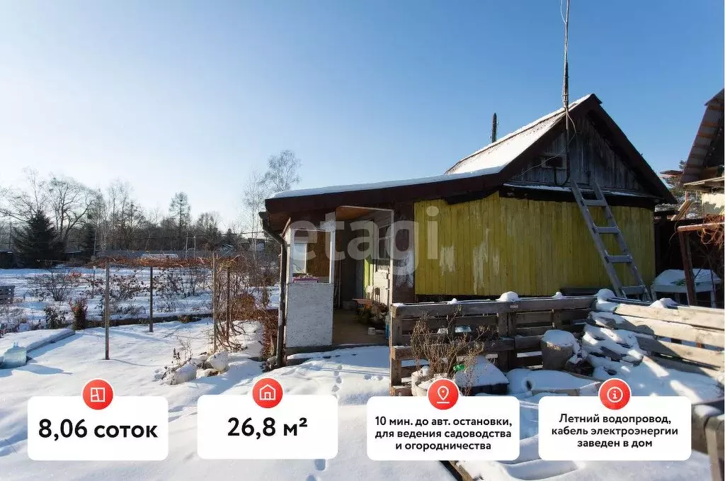 Дом в Хабаровский край, Хабаровский район, Армеец СНТ  (27 м) - Фото 2