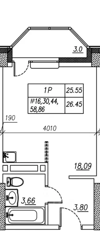 1-к кв. Приморский край, Владивосток ул. Нейбута, 135с1 (26.0 м) - Фото 0